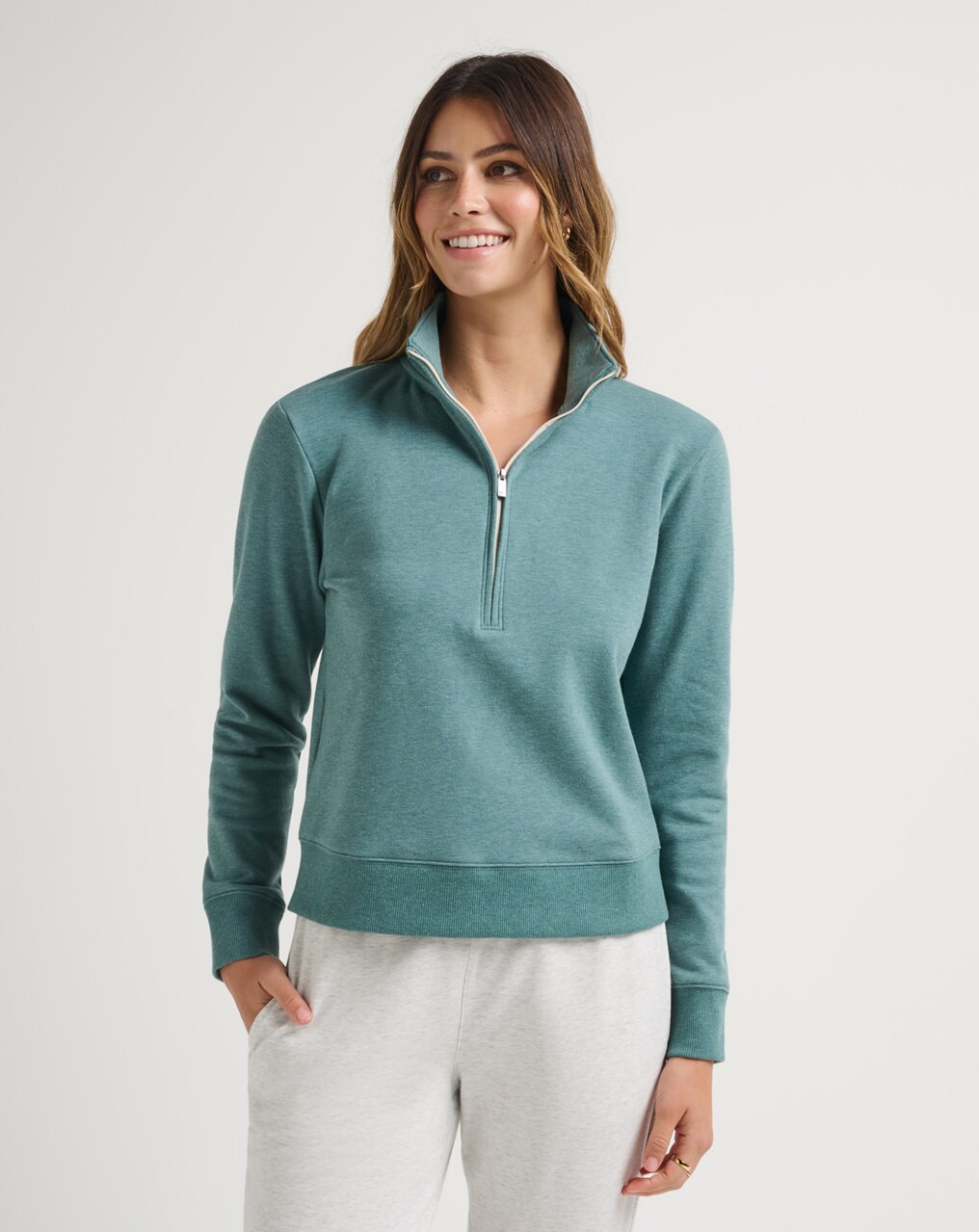 CLOUD FLEECE HALF ZIP 1