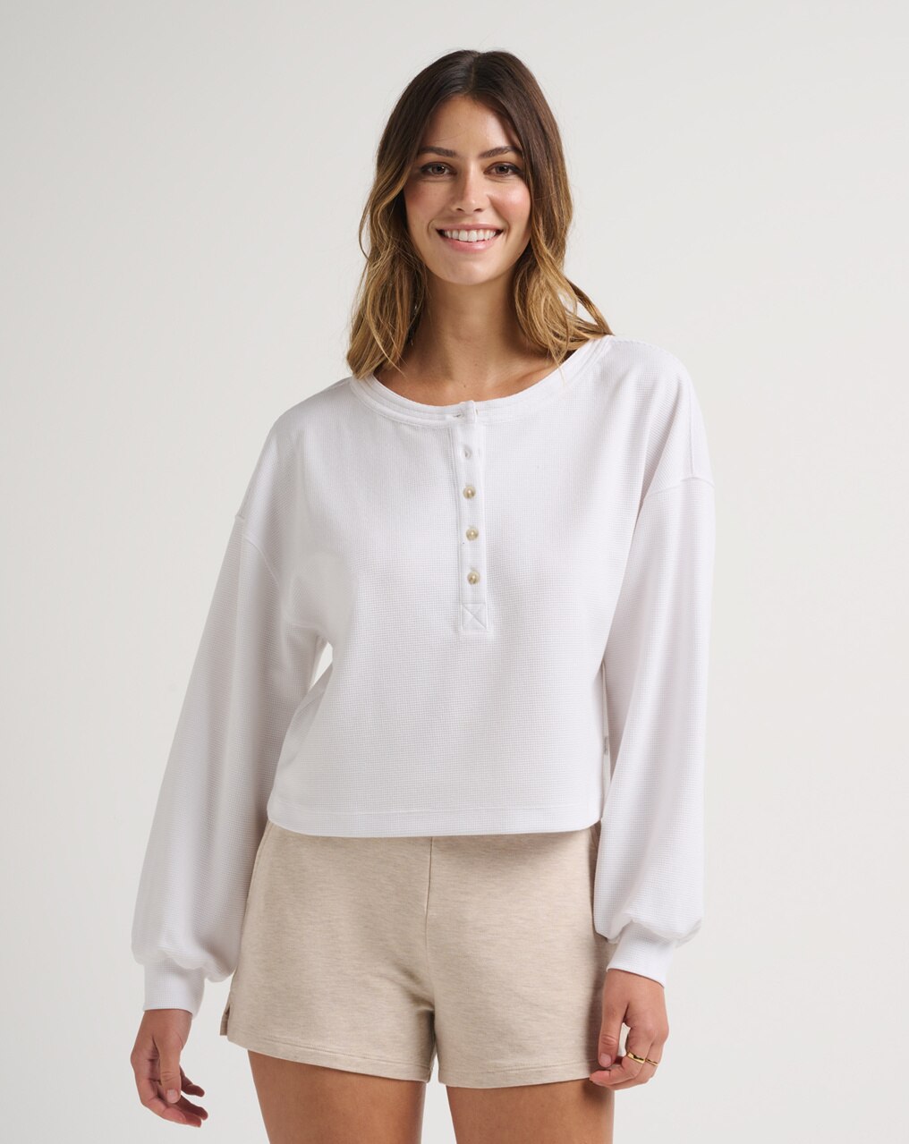CASUAL ACQUAINTANCE WAFFLE TOP 1
