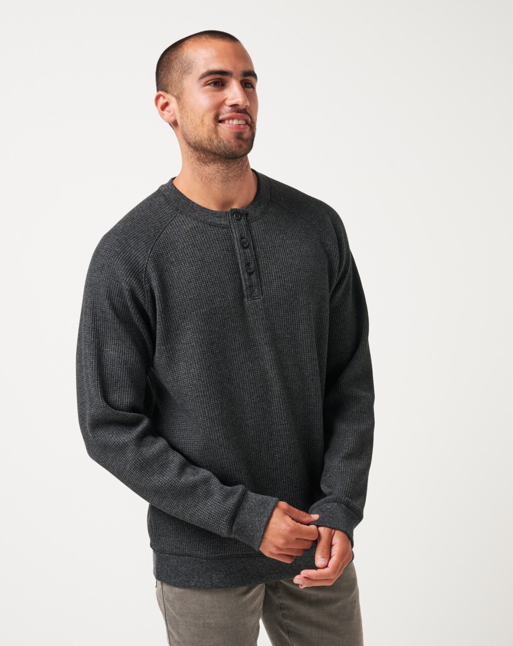 STORM BREW CLOUD WAFFLE HENLEY