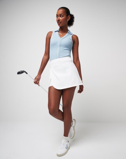 SIP AND SEA MOVEKNIT SLEEVELESS POLO Image Thumbnail 3